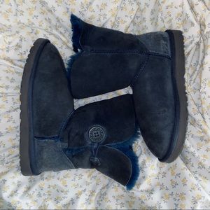 Bailey Button Ugg Boot Navy Blue Winter Boot